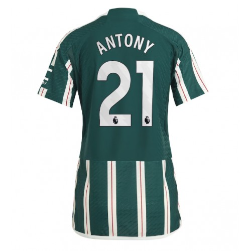 Maillot de foot Manchester United Antony #21 Extérieur Femmes 2023-24 Manches Courte